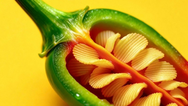 Batata, pimenta e criatividade: RUFFLES® transforma “pensamento aleatório” em mídia OOH com ensaio fotográfico que parece IA, mas é real